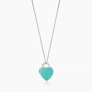 Tiffany Blue® Small Heart Tag Pendant
in Sterling Silver.